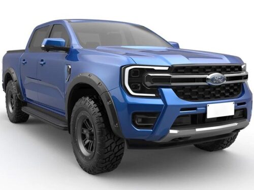 Ford Ranger 2023+ DC XLT/S; LTD Tiivalaiendite kompl. Must matt; dekoratiivpoltidega