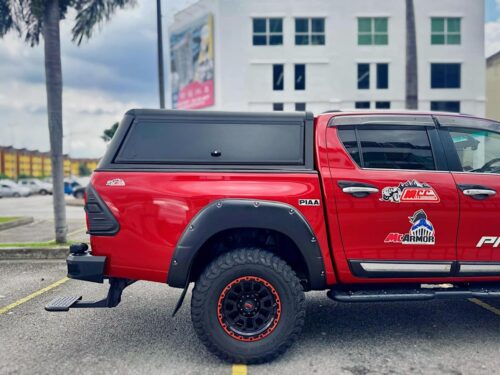 Ford Ranger DC 2023+ Aluminium kastikate, küljeluugid avanevad ülesse, sisevalgustus