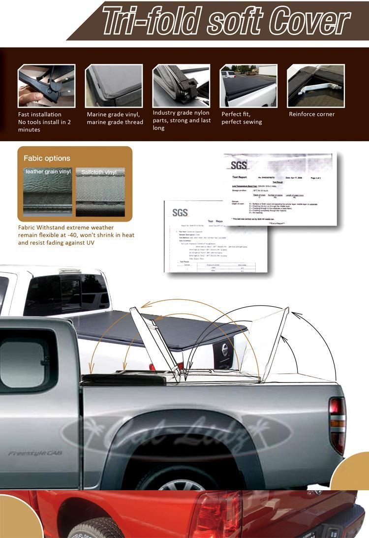 VW Amarok DC 2023+ 3-x volditav pehme kate