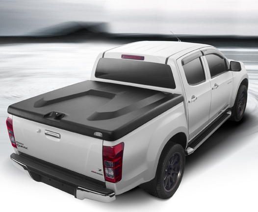Isuzu D-Max DC 2012-2019 Maxcover 45, lukustatav plastkate, krobelinemust